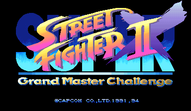 Super Street Fighter II X: Grand Master Challenge (Japan 940223 rent version) Title Screen